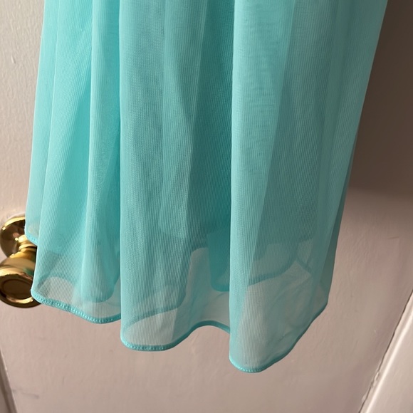 Pink Blush Halter Tulle Evening Maternity Gown by Eva Size Medium Halter - Picture 12 of 15